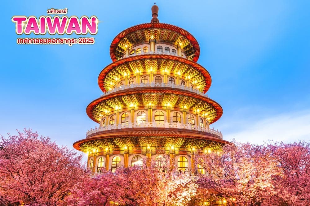 มหัศจรรย์..TAIWAN เทศกาลชมดอกซากุระ 2025 5 วัน 4 คืน 6