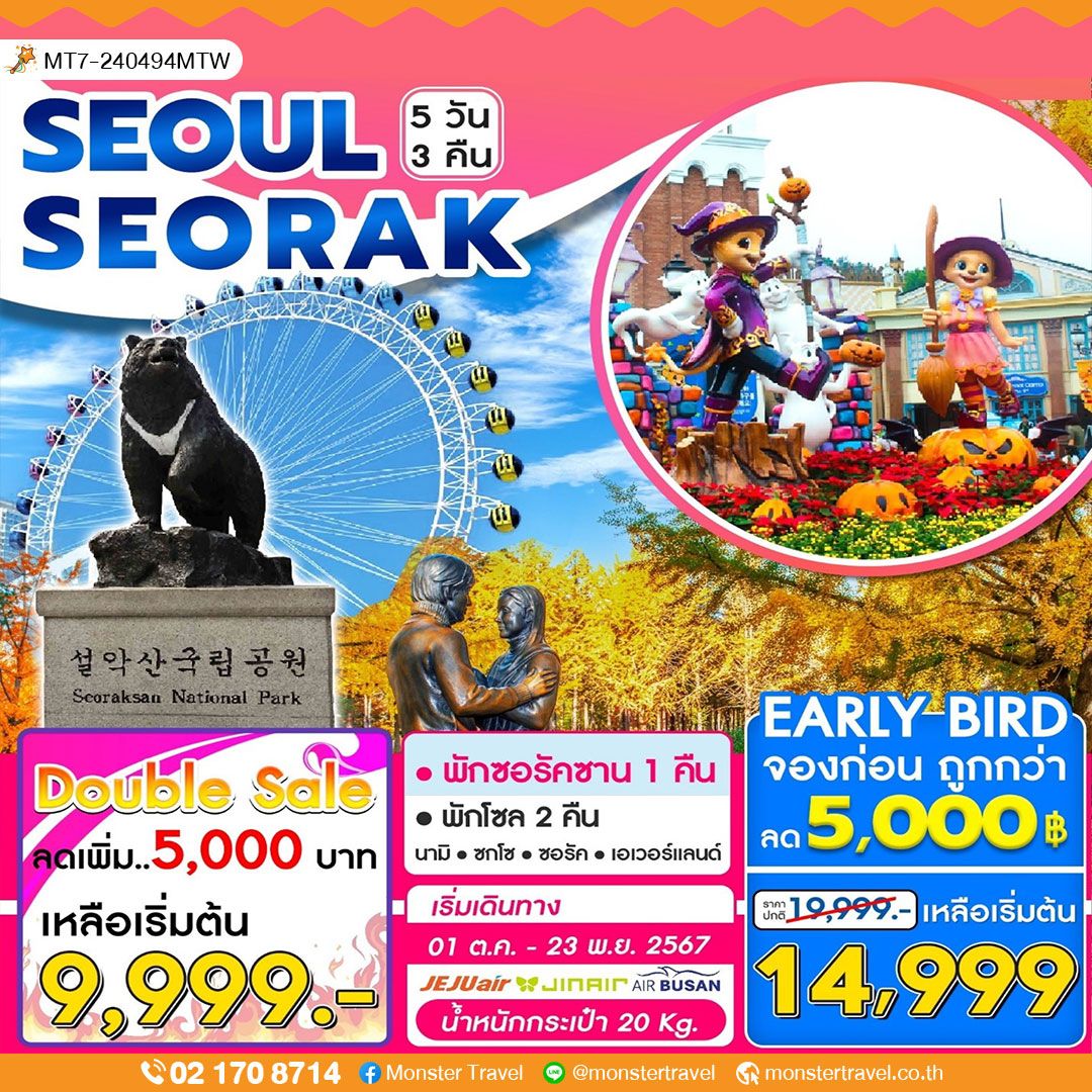 Seoul SEORAK 5 วัน 3 คืน