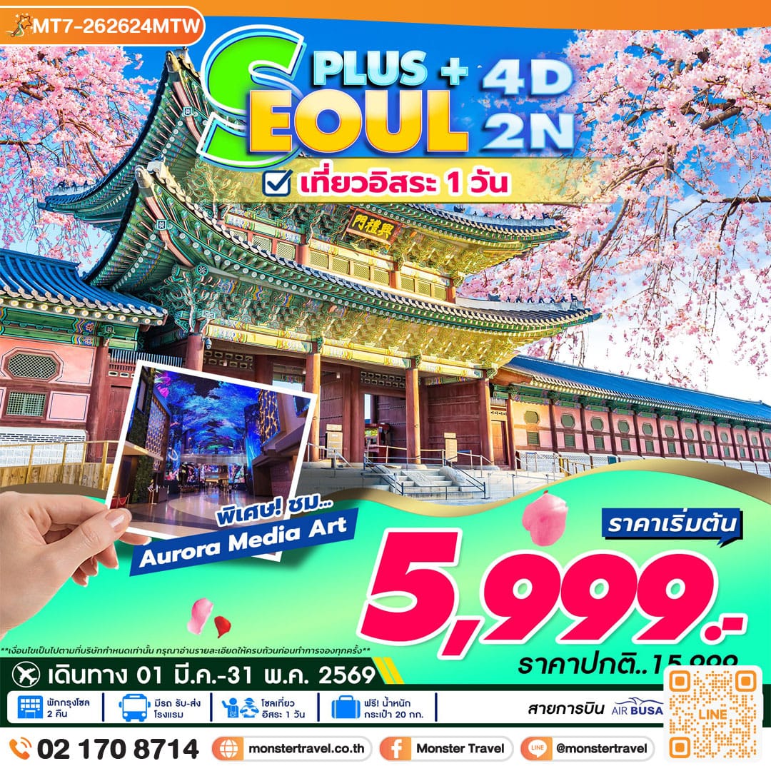 monster travel Seoul Plus 4D2N